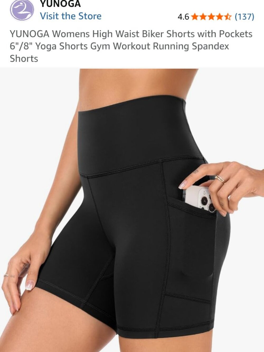 Yunoga and HeyNuts 6" women's athletic shorts size Medium Bundle